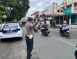Cegah Kepadatan dan Kejahatan Jalanan, Satlantas Polres Banggai Gelar Gatur Lalin