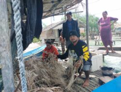 Satpolairud Polres Bangkep Amankan 2 Ton Bambu Laut dan Bahan Bom Ikan di Balut