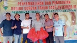 DPC PJS Bangka Selatan Terima Bantuan Daging Qurban dari Pemkab, Wujud Hubungan Harmonis Pemerintah dan Media
