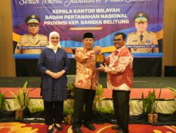 Gubernur Babel: Kepastian Tanah Fondasi Investasi, BPN Diminta Gas Reformasi