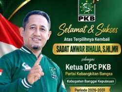 Sadat Anwar Bihalia Kembali Pimpin PKB Bangkep Periode 2026-2031