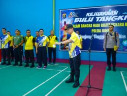 Polda Jambi Gelar Kejuaraan Bulu Tangkis HUT Bhayangkara ke-80, Wakapolda: Wadah Pererat Sinergi Forkopimda