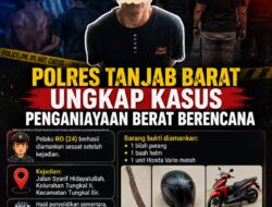 Penganiayaan Berencana di Tanjab Barat, Pria 24 Tahun Bacok Wiraswasta hingga Luka Berat