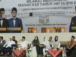 Kanwil Ditjenim Kepulauan Bangka Belitung Kawal Pelepasan dan Keberangkatan Jemaah Haji 2026