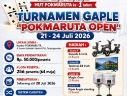 POKMARUTA Gelar Turnamen Gaple “POKMARUTA OPEN” Meriahkan HUT ke-1, Siapkan Hadiah Jutaan Rupiah