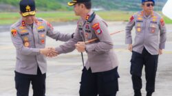 Kapolres Banggai Sambut Kedatangan Kapolda Sulteng di Bandara Syukuran Aminuddin Amir Luwuk