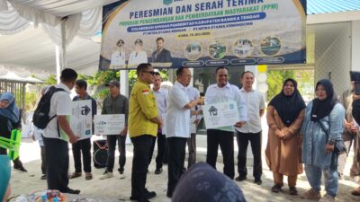 Arsari Tambang Resmikan Gedung Posyandu Sakura di Koba Bateng
