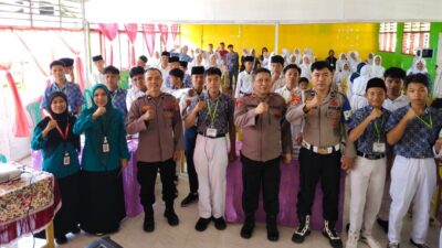 Wujudkan Lingkungan Madrasah Bebas Kekerasan, Kapolsek Lamala Ingatkan Siswa Baru MAN 2 Banggai