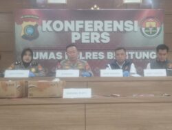 Satreskrim Polres Belitung Gagalkan Penyeludupan Pasir Timah llegal Ratusan Kilogram ke Jakarta