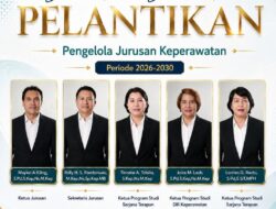 Poltekkes Kemenkes Manado Lantik Pengelola Jurusan Keperawatan Periode 2026-2030