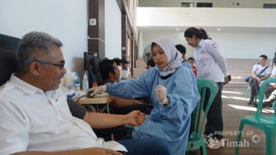 86 Kantong Darah Terkumpul di Donor Darah HUT ke-50 PT TIMAH Bangka Barat