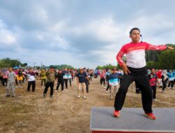 Ratusan Warga Ikuti “Senam Kemerdekaan” PT Timah di Bangka Barat