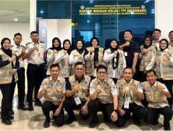 Imigrasi Babel Dampingi Pemulangan 1.081 Jamaah Haji di Bandara Palembang