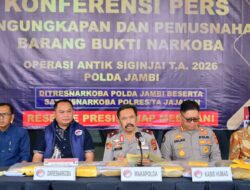 Operasi Antik Siginjai Ungkap 154 Kasus, 236 Tersangka Diamankan Polda Jambi