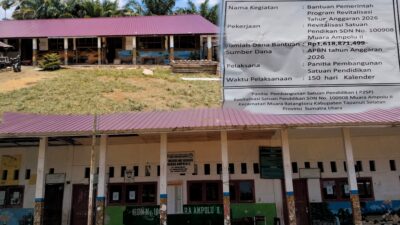 Diduga Pengelolaan Dana Revitalisasi SDN 100908 Muara Ampolu II Tak Transparan, Panitia Mengaku Tak Dilibatkan