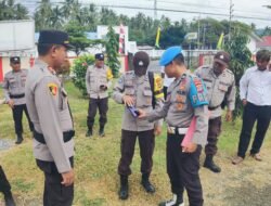 Antisipasi Judi Online dan Pinjol, Propam Polresta Banggai Periksa HP Personel
