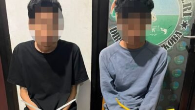 Edarkan Sabu, Dua Pemuda di Tangkap Satres Narkoba Polresta Banggai Sita 36 Paket Sabu