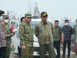 Pangdam dan Kepala BNPB Evaluasi Penanganan Karhutla Kalteng, Perkuat Pos Siaga 24 Jam