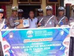 Wujudkan Penghargaan dan Kepedulian, Satlantas Polresta Banggai Gelar Anjangsana Purnawirawan Polri