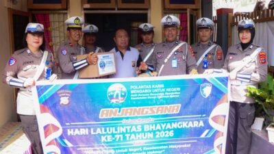 Wujudkan Penghargaan dan Kepedulian, Satlantas Polresta Banggai Gelar Anjangsana Purnawirawan Polri