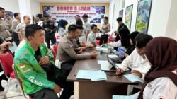 Ratusan Peserta Berbagai Kalangan Ikut Aksi Kemanusian Jelang Hari Lalu Lintas ke-71 di Sulteng