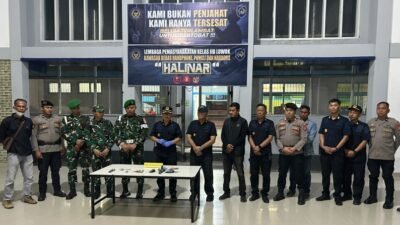 Polresta Banggai Gelar Razia dan Tes Urine Bersama di Lapas Kelas II Luwuk