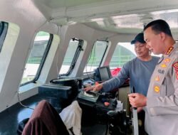 Pastikan Keselamatan Pelayaran, Kapolresta Banggai Cek Kapal Penumpang di Pelabuhan Luwuk