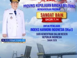 Kerukunan Warga Babel Raih Predikat Sangat Baik pada IHaI 2026