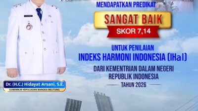 Kerukunan Warga Babel Raih Predikat Sangat Baik pada IHaI 2026