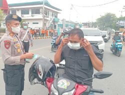 Polresta Banggai dan BPBD Bagikan 5 Ribu Masker untuk Lindungi Warga dari Kabut Asap