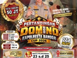 Peringati Hari Sumpah Pemuda, Polresta Banggai Gelar Pertandingan Domino Kapolresta Banggai Cup 2026