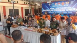 Gebrak Narkoba! Polresta Deli Serdang Sita 23,5 Kg Ganja dan 22,9 Kg Sabu, 6 Kurir Ditangkap