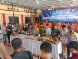 Gebrak Narkoba! Polresta Deli Serdang Sita 23,5 Kg Ganja dan 22,9 Kg Sabu, 6 Kurir Ditangkap